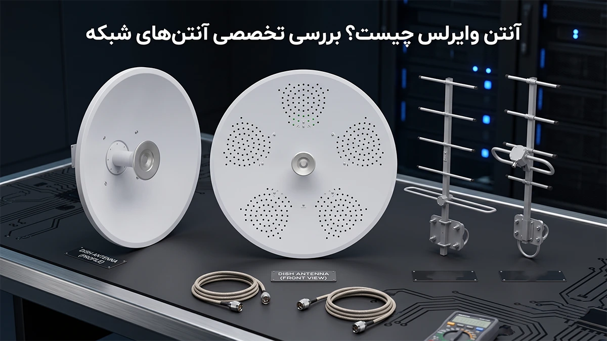 آنتن وایرلس چیست؟ آنتن وایرلس (Wireless Antenna) یک قطعه سخت‌افزاری حیاتی در شبکه‌های ارتباطی است که سیگنال‌های الکتریکی را به امواج رادیویی (الکترومغناطیسی) تبدیل کرده و در فضا منتشر می‌کند